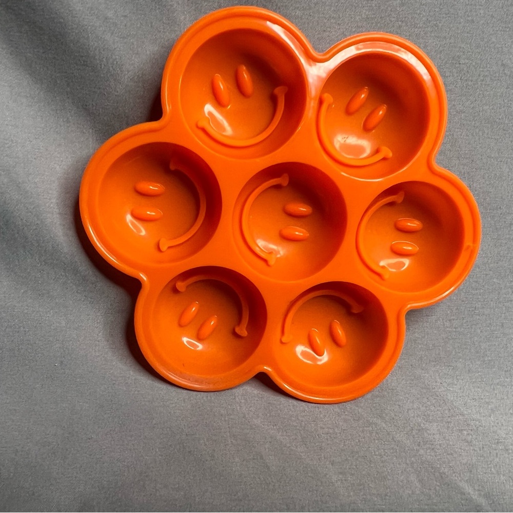 Silicone molds for chocolates, ice cubes, soaps.